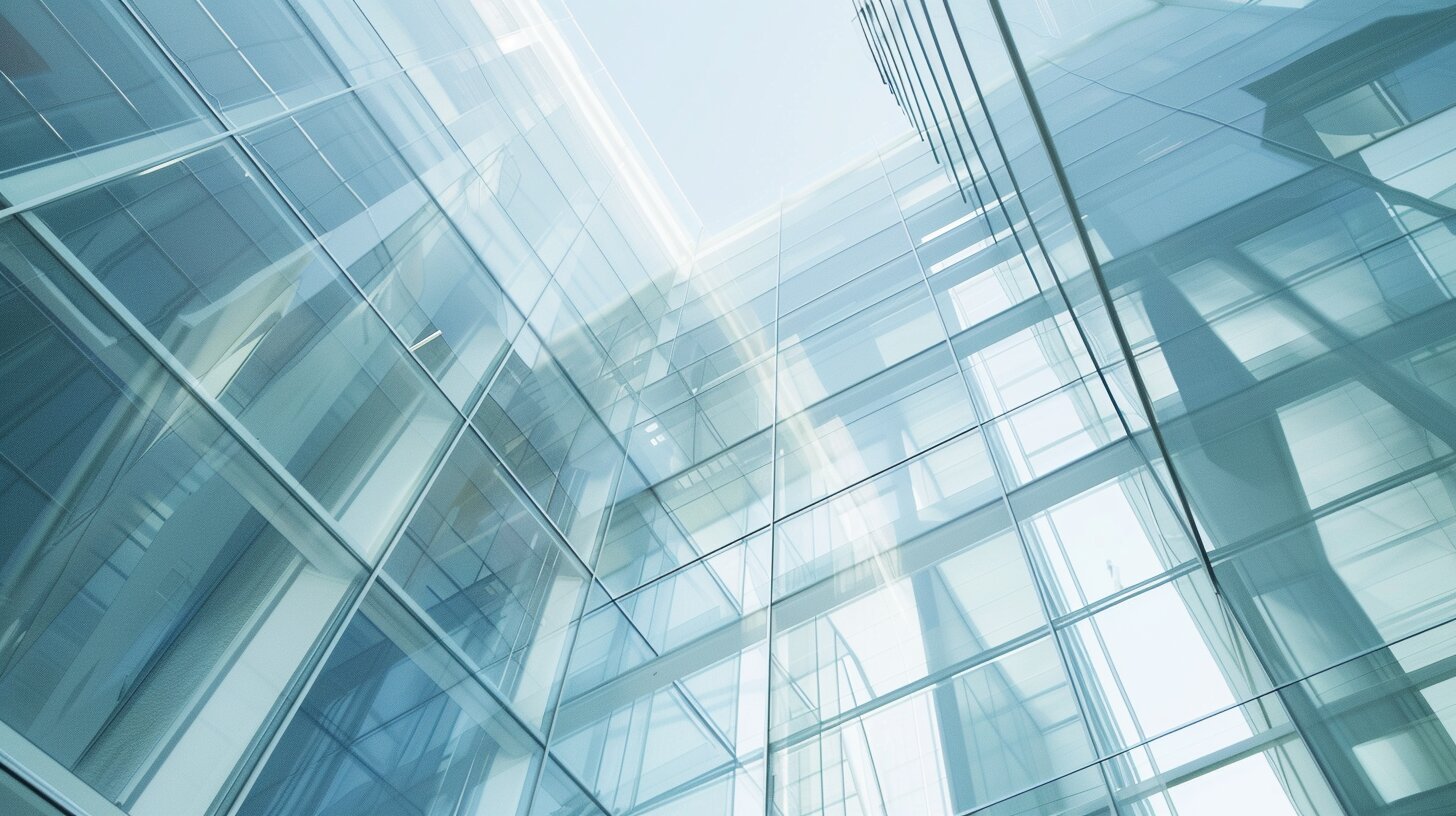 Modern glass financial building architecture