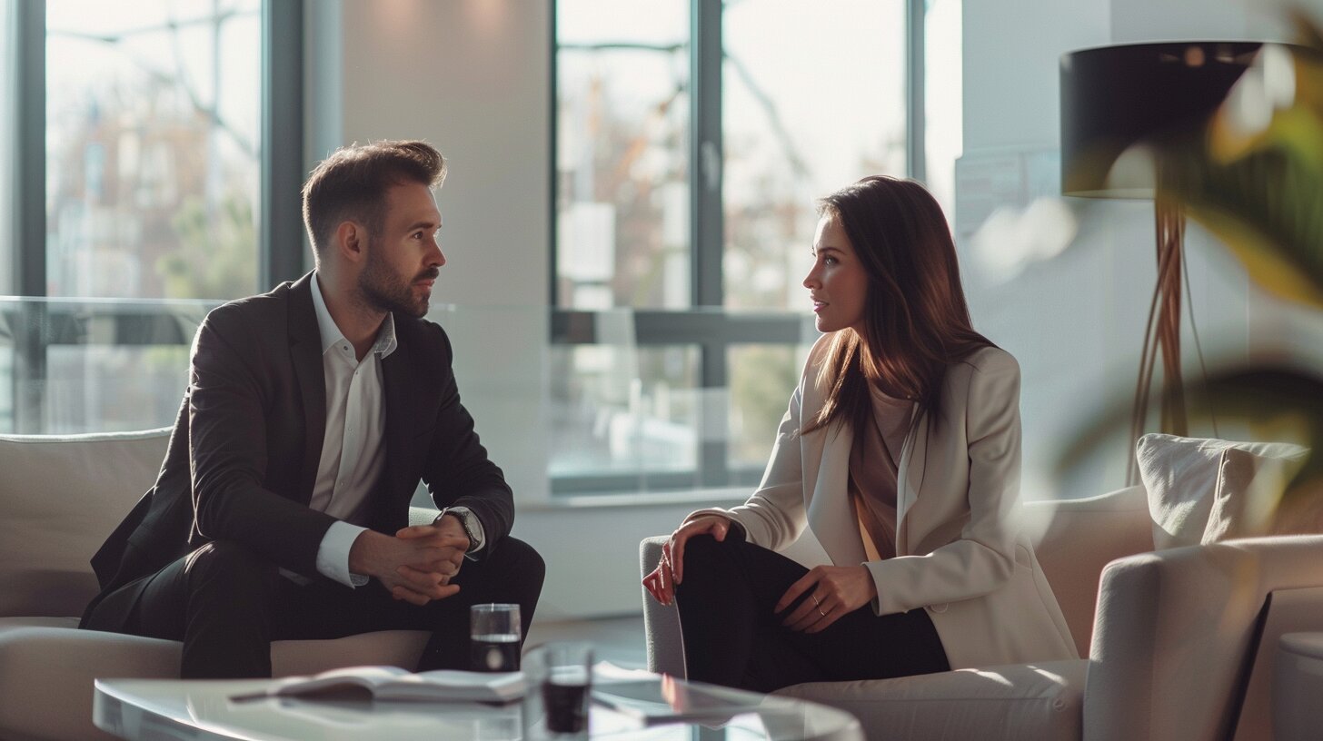 Professional meeting in a high-end boardroom setting